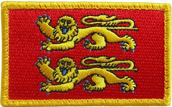 Écusson Normandie Velcro 8x5 cm – Patch Normand | Caen Visite Caen Visite