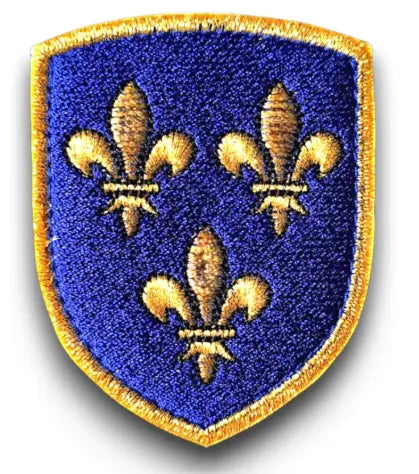 Blason patch écusson Royaume de France Caen Visite